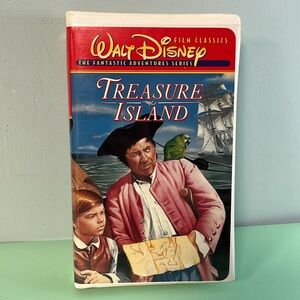 Walt Disney Classic Film Treasure Island VHS Tape, kids movies, rated PG